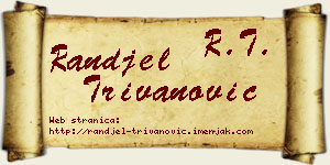 Ranđel Trivanović vizit kartica